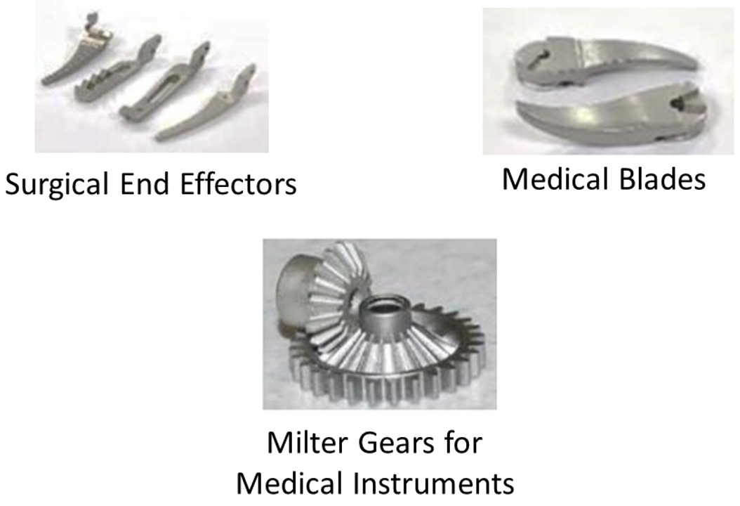 Medical tools made from complex components